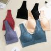 Sujetador de Lactancia de Comercio Exterior Cómodo y Práctico con Botones Frontales para Madres Sin Aros, Cómodo Push-Up Anti-Caída, Espalda Simple y Hermosa para Mujeres