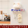 Suministro directo de fábrica estante multiusos con doble ventosa, ventosa, estante de cocina, estante para papel film, estante de almacenamiento