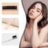 Set de seis piezas de peine para cejas de fábrica, peine para el cabello, peine de cola puntiaguda, peine transparente para teñir, traje de cepillo para control de bordes, herramientas de peluquería