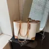Bolsa Tote Moderna para o Dia a Dia de Mulheres 2026 Nova Cor Color Block Grande Capacidade Bolsa de Ombro Bolsa de Verão para o Braço