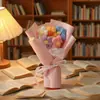 Ramo Pequeño de Flores Pompones Tejidas, Flores Artificiales, Ramo de Flores Falsas de Hilo, Accesorios de Regalo para Temporada de Graduación, Regalos Transfronterizos del Fabricante