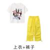Roupas infantis de hip-hop, roupas de marca de moda solta para meninos, estilo hip-hop para meninas, roupas de rua hip-hop para crianças, roupas de apresentação de mesa