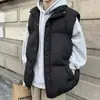 Ropa de Trabajo Informal con Relleno para Hombres al Aire Libre Chaleco Holgado Chaleco de Color Sólido Chaleco Versátil Top Cálido de Moda