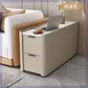Sala de Estar Minimalista Moderna Sofá de Pie Gabinete Pequeño de Pizarra de Madera Maciza Gabinete de Almacenamiento Sencillo para el Hogar Mesa de Café Pequeña Integrada