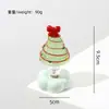 Árbol de Navidad de vidrio giratorio transfronterizo de Zibo, una artesanía de vidrio giratoria, venta al por mayor para decoraciones de escritorio creativas
