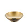 Plato pequeño de acero inoxidable estilo coreano, cuenco para condimentos, plato para salsas, olla caliente, tazón para salsas, tazón de arroz, tazón pequeño comercial dorado