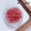 Nuevo arte de uñas estilo japonés hilo dorado y plateado, hilo fino con purpurina, malla de hilo multicolor versátil, material de hilo dorado y plateado de 14 colores