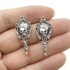 Ventas Calientes Transfronterizas Accesorios de Joyería DIY Aleación de Zinc Viento Oscuro Gótico Espejo Mágico Colgante de Calavera Joyería Colgante