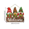 Venda Quente na Amazon Decoração de Casa Elementos de Madeira de Natal Placa Decorativa de Atmosfera Natalina Prato de Decoração de Natal
