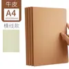 16k Livro de Linhas Simples de Papel Kraft para Carro Livro Grande A4 Caderno de Linha Horizontal b5 Ensino Médio Livro de Grade em Inglês em Branco