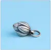 Dos Mundos Feliz S999 Plata Pura Semilla de Loto Colgante de Loto Accesorios Cuerda Trenzada DIY Pulsera con Cuentas Colgante