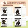 Libro de Registro de Tareas para Estudiantes de Primaria, Cuaderno cosido A5 Engrosado, Registro de Material Escolar, Cuaderno de Papelería Lindo de Dibujos Animados