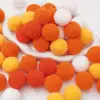 Poliéster Color Alta Elasticidad Pompon Bola de Felpa Pequeña Niños de Jardín de Infancia DIY Decoración Hecha a Mano Material Accesorios Pompon Pequeño