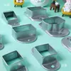 10 peças Conector Fivela de Fixação para Tubo Quadrado Base de Fixação para Poste Acessórios para Guarda-corpo Sem Solda Base de Ferro Galvanizado