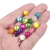 Juego de cuentas sueltas redondas de resina imitación ojo de gato transfronterizo para bisutería DIY hecha a mano, cadena para teléfono móvil, colgante, accesorios de joyería
