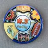 Nanjing Wenchuang Ciudad Monumento Souvenir Tres Capas Madera Magnético Pegatina para Refrigerador Atracciones de la Universidad de Nanjing Fábrica Venta al por Mayor