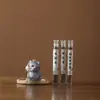 Bandeja de Enfeite de Gato Gatinho de Resina Fofo Suporte para Incenso Vara de Incenso Tendência Sala de Chá Interna Queimador de Aromaterapia Uso Doméstico