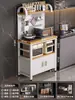 Estante de Almacenamiento para Cocina Multifuncional de Piso para el Hogar Contra la Pared Encimera Estante de Almacenamiento para Horno de Microondas Ollas y Sartenes Aparador Gabinete