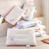 Almohada de Algodón 100% Clase A, Almohada Familiar de Gato Pequeño de Algodón Puro, Núcleo de Almohada Cervical Zonificado para Niños de 3 a 6 Años