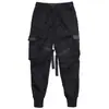 Leggings Hermit Primavera Ins Pantalones Super Populares Tendencia Nacional Pantalones con Bolsillos de Solapa Múltiple Casuales Sueltos de Marca a la Moda Pantalones Cargo para Hombre