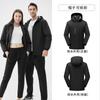 Chaqueta de trabajo con logotipo personalizado, impermeable, desmontable, tres en uno, para otoño.