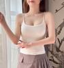 Camisola Pequeña Cálida de Invierno para Mujer con Forro Polar, Gruesa, Hermosa Espalda Descubierta, Top de Tubo con Almohadilla en el Pecho, Base, Top Interior