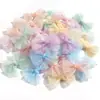 Accesorios de lazo de hilo brillante de color macarrón para decoración de zapatos y sombreros, accesorios para el cabello DIY hechos a mano y accesorios de material