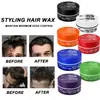 Cera Roja para Peinar Cabello Transfronteriza Crema de Cera para Peinar 7 Colores Pasta de Cera para Peinar Fijación Fuerte Peinado del Cabello