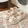 Zapatos de Princesa para Niñas Mocasines de Eva Poco Profundos Antideslizantes Casuales para Niñas Pequeñas con Lazo Elegantes Zapatos Individuales de Primavera y Otoño para Niños