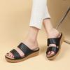 Sandalias de Playa para Uso al Aire Libre, Vacaciones y Uso Casual, Estilo Retro Francés, Impresionantes Slip-Ons de una Tira, Nuevas para Verano y Otoño 2025
