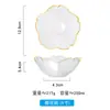 Pratos de Vidro Cristalino Criativos Ins Pratos de Pétala Estilo Nórdico Irregular Doméstico Sobremesa Saladeira Utensílios de Mesa