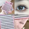 Pestañas Postizas Gegebear Sin Pegamento, Naturales y Transparentes Sexy Gruesas Rizadas Segmentadas Pestañas Perezosas con Raíces Transparentes