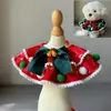 Bufanda Navideña para Disfraz de Mascota Suministros Decorativos Bufanda para Perro Gato Toalla Resbaladiza Babero Pajarita