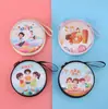 Bolsa para monedas de hojalata Caja de almacenamiento redonda para auriculares Bolsa para monedas Paquete de regalo navideño Fabricante Mayorista