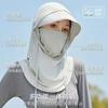 Sombrero de Sol para Verano con Protección para el Cuello Capucha Protectora para la Cabeza Gini Parasol para Montar Bufanda de Hielo Scarf Máscara Sombrero Parasol