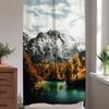 Cortina de Puerta Personalizada Rosa con Tema de Plantas Frescas, Cortina Divisoria Decorativa con Impresión Digital, Disponible para Dropshipping