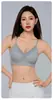 Base de Maquillaje Líquida con Ropa Interior de Encaje Sin Costuras para Mujeres con Pecho Pequeño, Tiras de Gelatina, Hermoso Sujetador Tipo Chaleco de Tirantes Finos