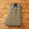 Pantalones largos de mezcla de algodón peinado de alta gama, engrosados y cepillados, nuevos para 2026, otoño/invierno, casual de negocios, corte holgado, pierna recta para hombre