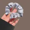 Elástico de cabelo de alta qualidade para rabo de cavalo pequeno, corda de cabelo para mulheres, preto, rabo de cavalo alto, corda de cabelo de seda artificial, estilo coreano, sem marcas, elástico grosso, acessório de cabelo