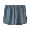 Ropa interior de hombre Huajielong de malla de seda helada, color liso, al por mayor, de cintura media, talla grande, transpirable, calzoncillos tipo bóxer para hombre, disponible para dropshipping