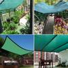 Malla de Sombra Verde Oscuro, Malla de Protección Solar, Malla de Sombra Encriptada y Engrosada, Red de Sombreado para Aislamiento de Plantas para Techo de Patio Balcón Coche