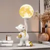 Enfeites de Mesa Gato da Sorte Luminária de Lua Sala de Estar Gabinete de TV Gabinete de Vinho Mesa de Centro Decoração de Entrada Presente de Inauguração