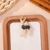 Accesorios de joyería de brocado Song estilo chino tradicional, colgante de ciervo pequeño, regalo creativo hecho a mano para DIY, llavero, charm para bolso, accesorio Hanfu