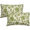 Fronha Floral Retrô Mais Vendida Transfronteiriça Almofada Creme Estilo Country Amazon Almofada Decorativa para Sofá de Casa Mesinha de Cabeceira