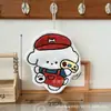 Lindo cachorro de caricatura, colgable, engrosado, toalla de mano súper absorbente, toalla cuadrada pequeña de forro polar de coral, doble uso para cocina y baño