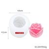 Bolo de fondant flor de rosa mousse molde de silicone DIY aromaterapia vela molde de gesso molde epóxi