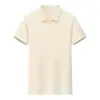 Camiseta Bordada, Camisa Polo de Algodón Estampada, Ropa de Trabajo de Manga Corta con Logo Estampado, Camisa Cultural Publicitaria Estampada