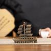 Caja de incienso "Smooth Sailing", quemador de incienso dorado, quemador de incienso de sándalo, quemador de incienso para aromaterapia de interior.