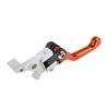 Freno de embrague de dos dedos modificado de 360 grados para motocicleta de cross, que ahorra mano de obra, freno de aleación de aluminio, corto, plegable, anticaída