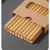 Palillos chinos de bambú 10 pares de hogar de alta calidad natural antideslizante moho carbonización una generación de cabello